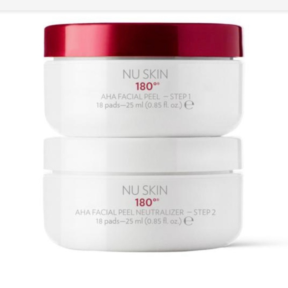 Skin 180° AHA Facial Peel & Neutralizer Set - Red and White